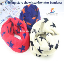 Lingshang Fashionable knitted neck warmer bandana for women,cashmere scarf